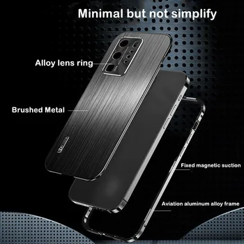 Титановый матовый металлический чехол для телефона из нержавеющей стали для Huawei P40 Pro Armor Противоударная задняя крышка для Huawei Mate 40 P50 Pro Case