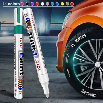 Автомобильная Шина Протектор Шины Краска Для Шин Ручка Маркер DIY Art Drawing Pen Инструмент Для Toyota Hiace 3 4 5 Corolla Crown Chr C-HR Prius W2 W3 W4