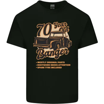 70-Летний Banger Birthday 70-летняя мужская хлопчатобумажная футболка-тройник