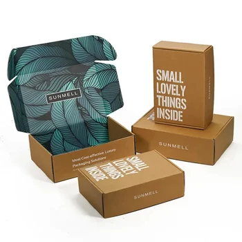 Подгонянный productLow MOQ изготовленная на заказ косметическая гофрированная упаковка с логотипом для печати, бумажная коробка для отправки по почте, коробка для доставки в самолете