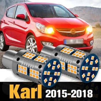 2 шт. светодиодных указателей поворота Canbus, аксессуары для ламп для Opel Karl 2015 2016 2017 2018