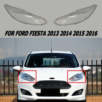 Декор Абажур объектива Подходит для Ford Fiesta 2013 2014 2015 2016 Замена крышки фары Прозрачная оболочка автомобиля