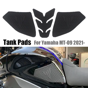 Для Yamaha MT-09 MT 09 MT09 с 2021 года -Боковая Накладка Топливного Бака Защитные Накладки на Бак Наклейки Наклейка Газовый Коленный Захват Тяговая Накладка Tankpad