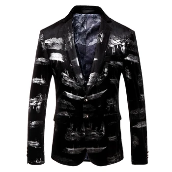 Мужской классический деловой блейзер в британском стиле, осень 2019, мужской пиджак, повседневный фланелевый блейзер, мужская куртка