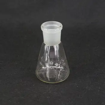 100 мл Quickfit 29/32 Совместная лабораторная коническая колба Erlenmeyer Boro Glass с градуировкой
