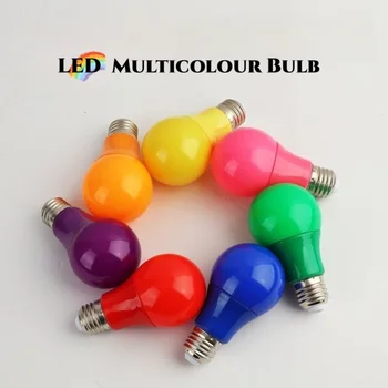 Разноцветная светодиодная лампа E27, Красочный Свет, фонарик, Глобус, лампа для домашнего декора, Праздничный свет