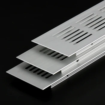 1 шт 60 мм Белый Алюминиевый прямоугольный шкаф, Вентиляционная решетка для гардероба, Вентиляционная накладка, Вентиляционные отверстия, Перфорированные листы