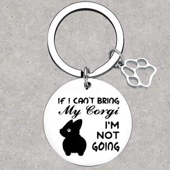 Брелок для ключей с тематикой Корги, подарочные кольца для любителей корги, подарки для домашних собак