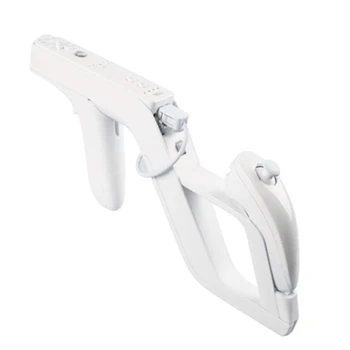 1 ШТ Съемный Заппер-Пистолет для Игровых Аксессуаров Wii Remote Controller Nunchuk Motion Plus с Дистанционным Управлением Для Игр Shooting Gun
