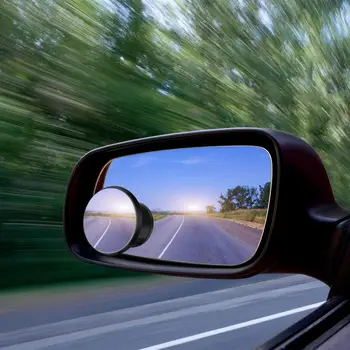 Регулируемое с двух сторон автомобильное зеркало со слепой зоной, Широкоугольное внешнее выпуклое зеркало, широкоугольные зеркала для парковки автомобилей без оправы на 360 градусов