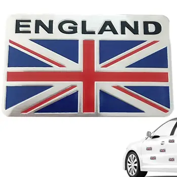 Флаг Юнион Джек, Эмблема автомобиля, Англия, Флаг Соединенного Королевства, Реквизит для вечеринки, Металлическая эмблема, значок, Карнавальная вечеринка Памяти королевы Елизаветы II