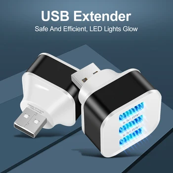 3-Портовый USB-слот Hub Adapter Адаптер USB 3в1 2.0 С несколькими интерфейсными входами USB-разветвитель, удлинитель, аксессуары для автоэлектроники
