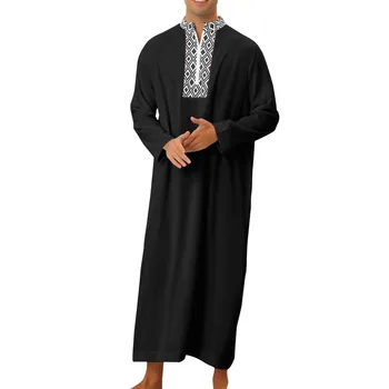 Ислам, мужская одежда, Марокканский Кафтан, ручная вышивка, свободная и дышащая Джеллаба, Абая, Джубба, Тобе для мужчин, мусульманский халат
