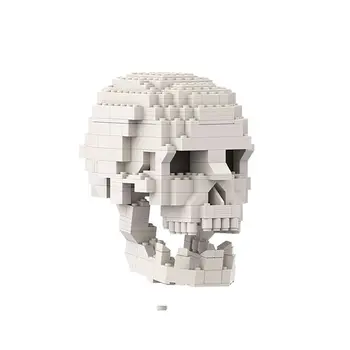 Набор для создания скульптуры модели человеческого черепа с мозгом 410 штук MOC Build
