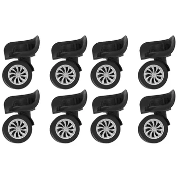 8 шт. универсальных поворотных колесиков для багажа Запасные пластиковые детали для чемодана Аксессуары для путешествий