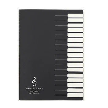 Записная книжка с музыкальными Нотами в пять строк Музыкальная вкладка Staff Stave Notebook