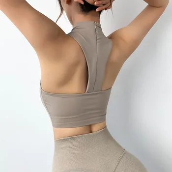 Сексуальный спортивный бюстгальтер с Т-образным вырезом сзади, женский топ для фитнеса, бюстгальтер для йоги, Противоударное тренировочное нижнее белье, спортивная одежда