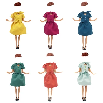 3 шт./компл. Топ + юбка + шляпа, повседневная одежда для куклы, комплект одежды для куклы для девочки 30 см, аксессуары для куклы, игрушки для девочек, подарки