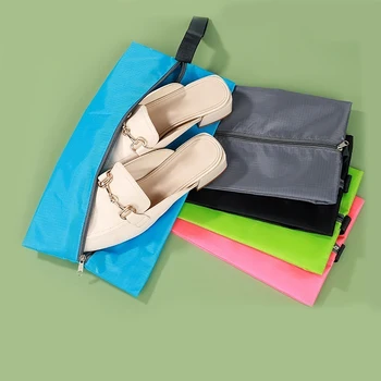 Пылезащитные сумки для хранения обуви, дорожная переносная сумка для обуви с прочной застежкой-молнией, водонепроницаемый карманный органайзер для обуви