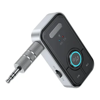 Bluetoothcompatible5.3 Приемник Передатчик 2 в 1 Беспроводной Аудио Адаптер AUX Автомобильный для Наушников Динамики С Низкой Задержкой