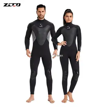 3 мм неопреновый гидрокостюм, водолазный костюм, мужские гидрокостюмы для подводного плавания, зимние теплые гидрокостюмы, полный костюм для плавания, серфинга, каякинга