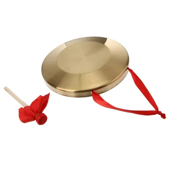 Гонг, Интересная ручная тарелка из сплава с игровым молотком, Медь, китайские духовые инструменты