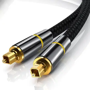 Провод, коаксиальный провод, кабель динамика звуковой частоты, Оптический аудиокабель, Шнур подключения звука, оптоволокно, оптоволоконный кабель