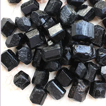 50 г натурального черного хрустального Турмалина, необработанный камень, горный гравий, образцы минералов, натуральные камни и минералы