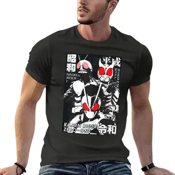 Японский Герой Kamen Rider Zero One Футболка Оверсайз На Заказ Мужская Одежда С Коротким Рукавом Уличная Одежда Большого Размера Топ Футболка