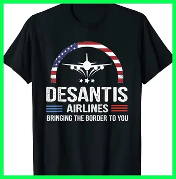 Винтажная футболка Desantis Airlines с надписью Border to You 2D по лучшей цене