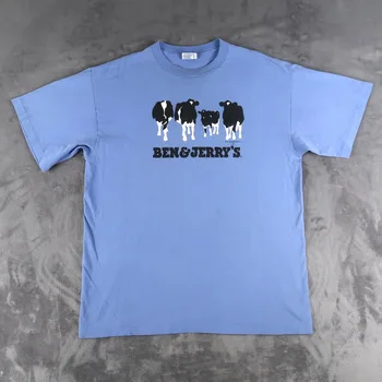 Винтажная синяя футболка 90-х 
