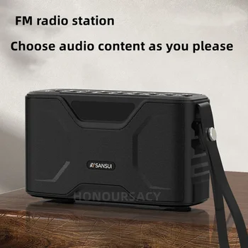 SANSUI S71 FM-радио Bluetooth Динамики HI-FI Сабвуфер Поддерживает Выход на наушники USB-накопитель TF-карта AUX Caixa De Som Bluetooth