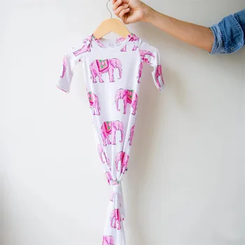 Детское платье с завязками для новорожденных 0-6 месяцев, супер мягкие дышащие ночные рубашки для новорожденных девочек и мальчиков