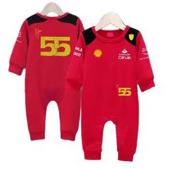 Новый сезон гонок Формулы-1, модель F1-75 16-55, детский комбинезон, красный комбинезон для экстремальных видов спорта, одежда для помещений и улицы 2023