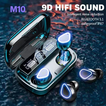 Оригинальные наушники M10 Bluetooth Wireless Earpods Спортивные стереонаушники с шумоподавлением, микрофон, динамик Caixa De Som Gamer