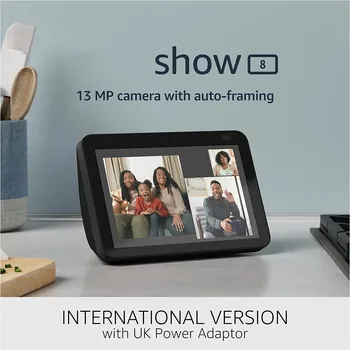 Оригинальный смарт-дисплей Echo Show 8 HD с Alexa и камерой 13 Мп, новая международная версия