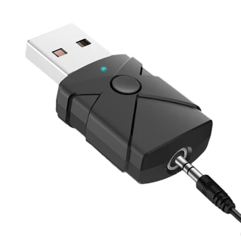 5 В 1 Bluetooth-совместимый Адаптер USB-Передатчик-Приемник Звуковая карта V5.2 Музыкальный ключ 3,5 мм Aux