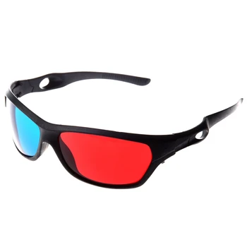Красно-синие / голубые 3D-очки с анаглифами в простом стиле, 3D-игра в кино (дополнительный стиль обновления)