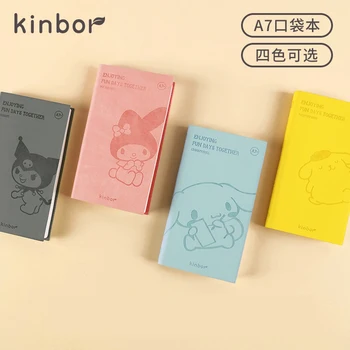 Kinbor Small Pocket Book A7 Mini Kawaii Мультяшные Блокноты и журналы Ручная Книга Портативный Блокнот План эффективности Канцелярские принадлежности