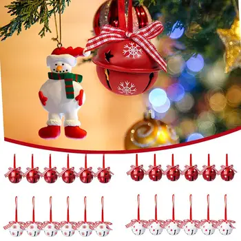 Рождественский колокольчик из красного, белого и зеленого металла Jingle Bells Приобретите праздничные украшения для рождественской елки!Рождественский набор с DI U9O3