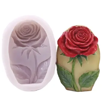 Силиконовая форма с 3D розой, Цветущие Садовые цветы, Топпер для торта, форма для выпечки шоколадных конфет, мыло ручной работы для изготовления свечей.