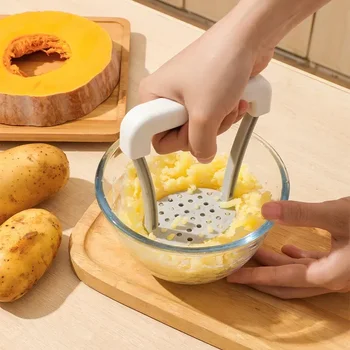 Кухонный ручной пресс для картофеля Purple Potato Mud, Многофункциональная бытовая соковыжималка для фруктов, Кухонные принадлежности для пюре для детского питания
