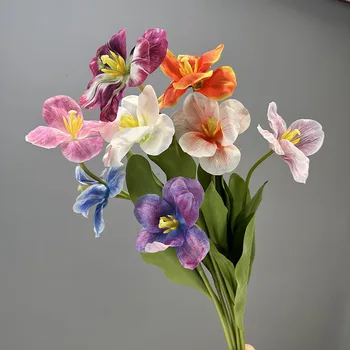 Текстура искусственного цветка 60 см, Увлажняющий Тюльпан, Большой цветок, украшение дома, Ваза, Цветочная композиция, Реквизит для фотосъемки