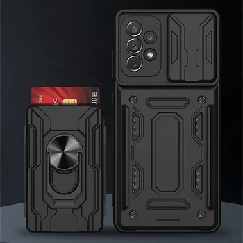 Чехол-бумажник для Samsung A53 5G Слот для карт, Подставка для защиты камеры Samsung Galaxy A53 A52 A72 A51 A71 A32 A31 A23 A22 A12