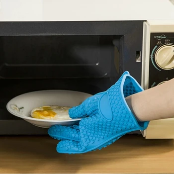 1 шт. силиконовый держатель для духовки Кухонные перчатки Термостойкие толстые прихватки для приготовления барбекю Приспособления для гриля Против ожогов Принадлежности для выпечки