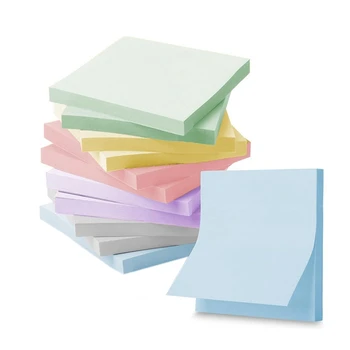 12 ШТ супер-стикеров Morandi Colors, объемная упаковка 3X3 дюйма, экологически чистые, портативные, идеальные